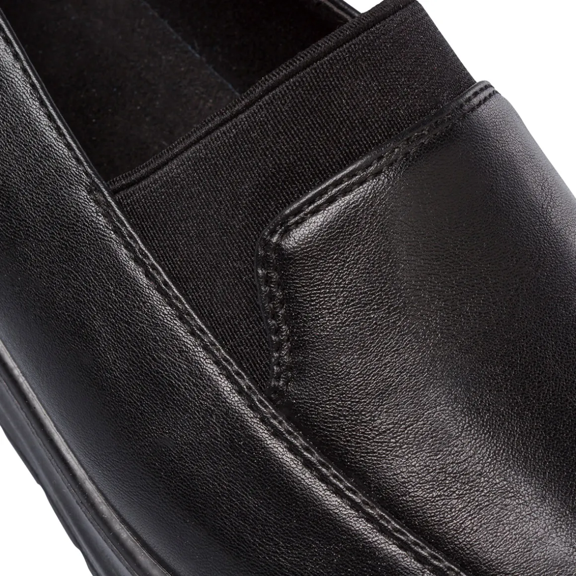 Mocassini comfort neri da Donna con zeppa P Soft