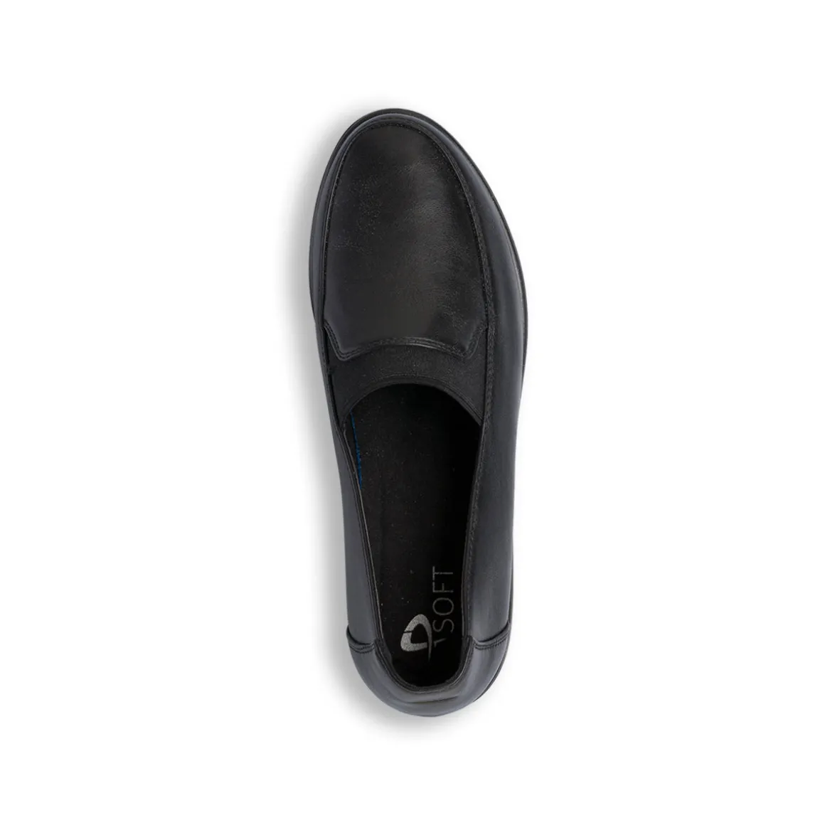 Mocassini comfort neri da Donna con zeppa P Soft