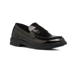 Mocassini eleganti neri effetto vernice da uomo Riflessi Urbani