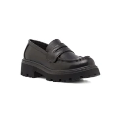 Mocassini loafer neri da Donna Lora Ferres