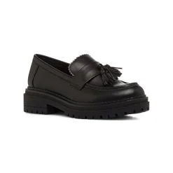Mocassini neri da Donna con nappine e suola platform Swish Jeans