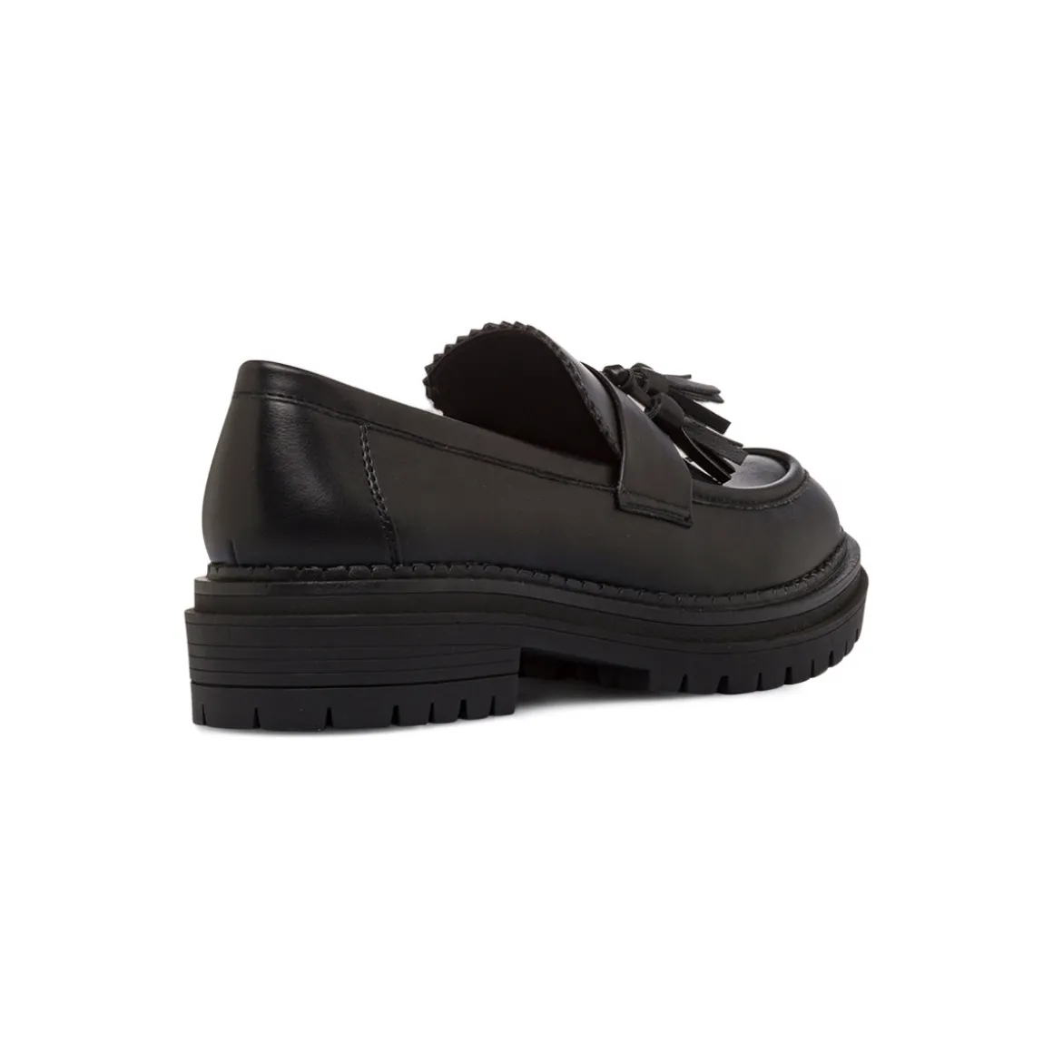 Mocassini neri da Donna con nappine e suola platform Swish Jeans