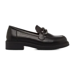 Mocassini neri da Donna con dettaglio catena Swish Jeans