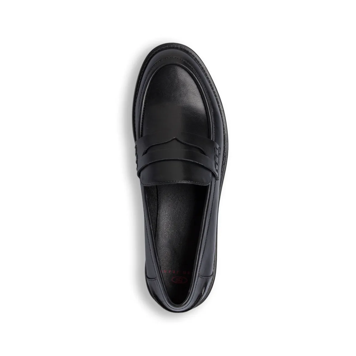 Mocassini neri da Donna con mascherina penny loafer Swish Jeans