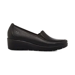 Mocassini neri da Donna con zeppa Fly Flot