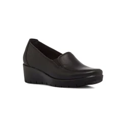 Mocassini neri da Donna con zeppa Fly Flot