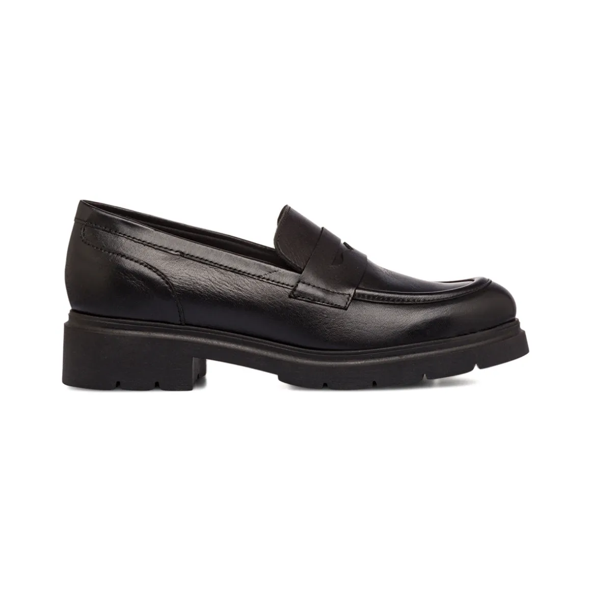 Mocassini neri in pelle da donna P Essentials