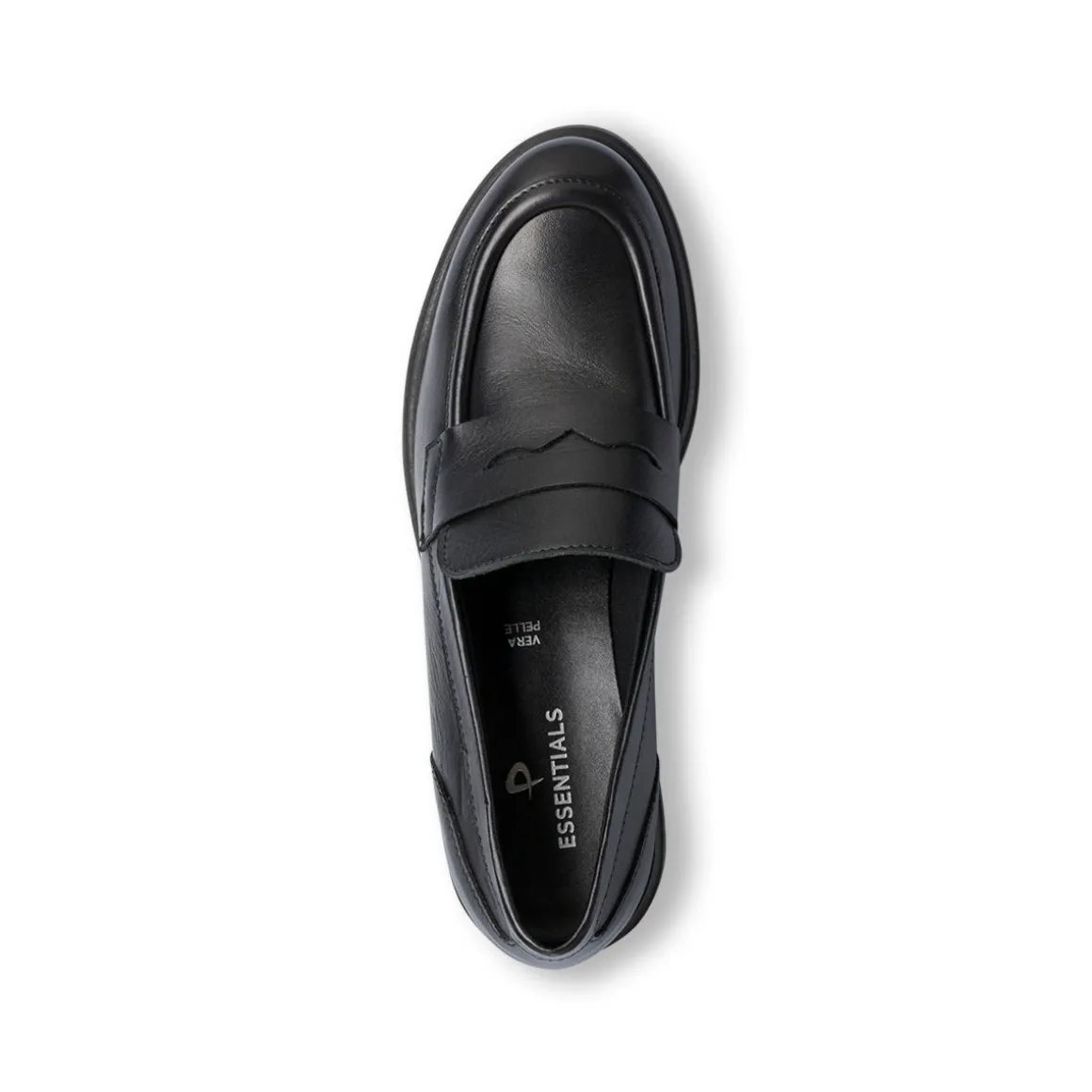 Mocassini neri in pelle da donna P Essentials