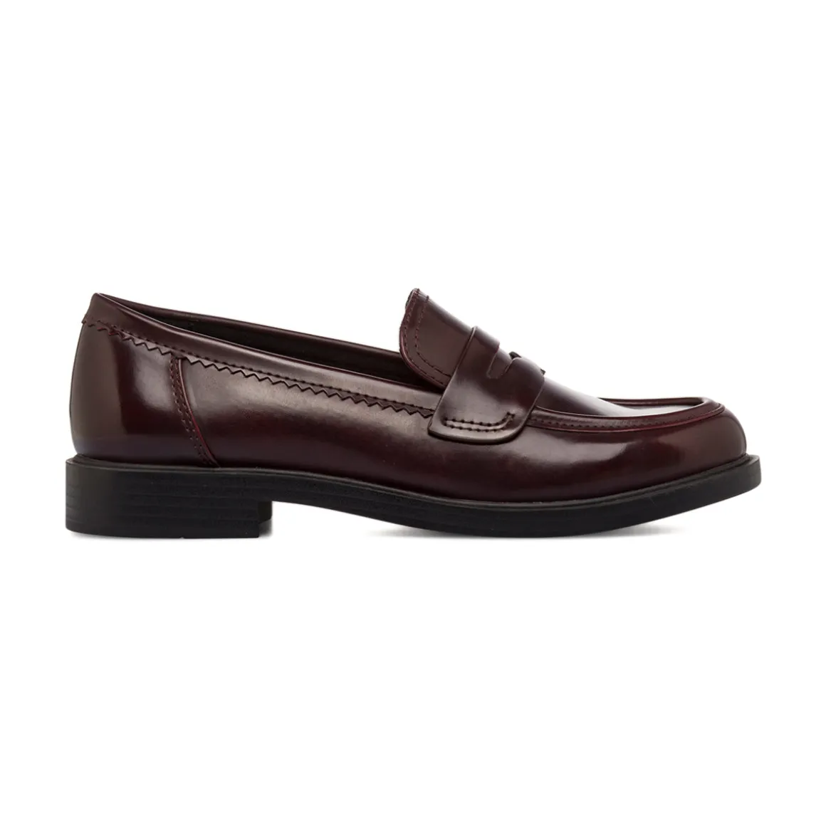 Mocassini penny loafer bordeaux da Donna Lora Ferres