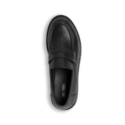Mocassini penny loafer neri da Donna Lora Ferres