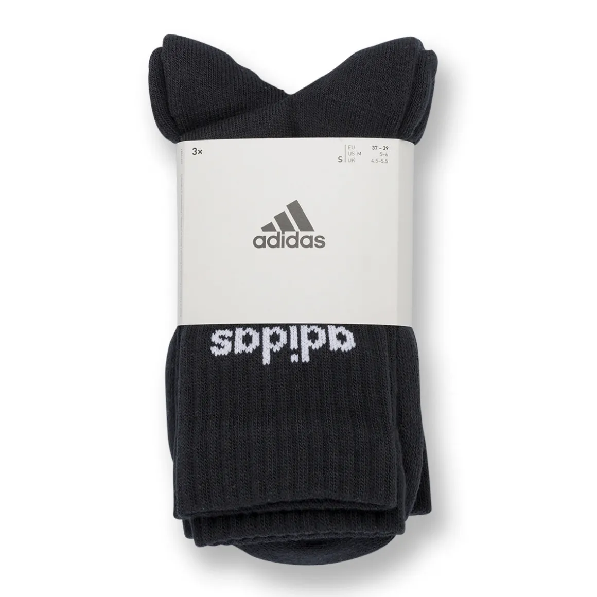 Pacco da 3 calzini neri adidas Thin Linear-Cut