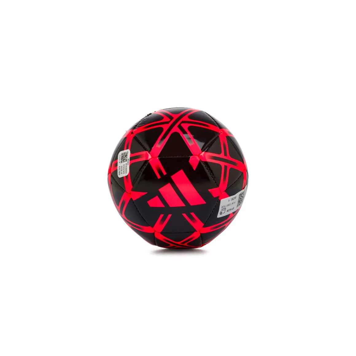 Pallone da calcio mini nero con dettagli rossi adidas Starlancer Mini