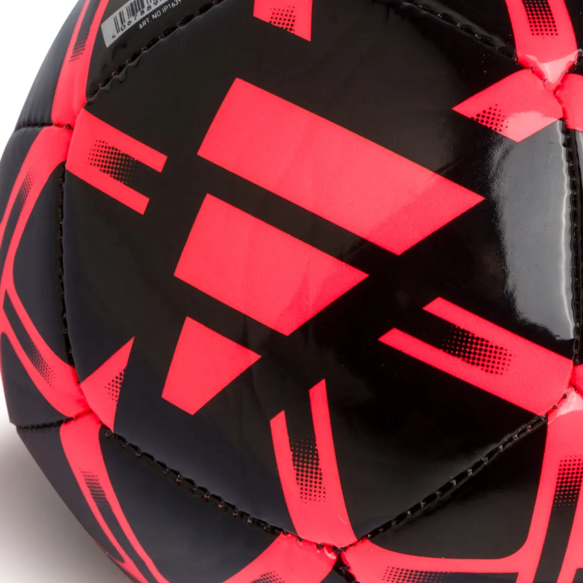 Pallone da calcio mini nero con dettagli rossi adidas Starlancer Mini