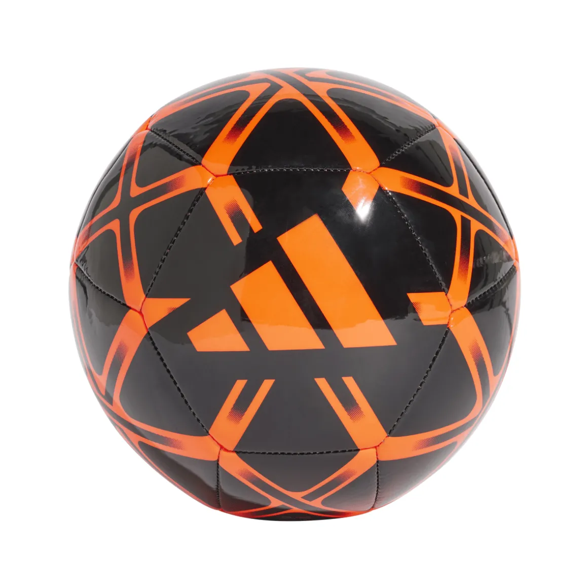 Pallone da calcio nero e arancione adidas Starlancer Club