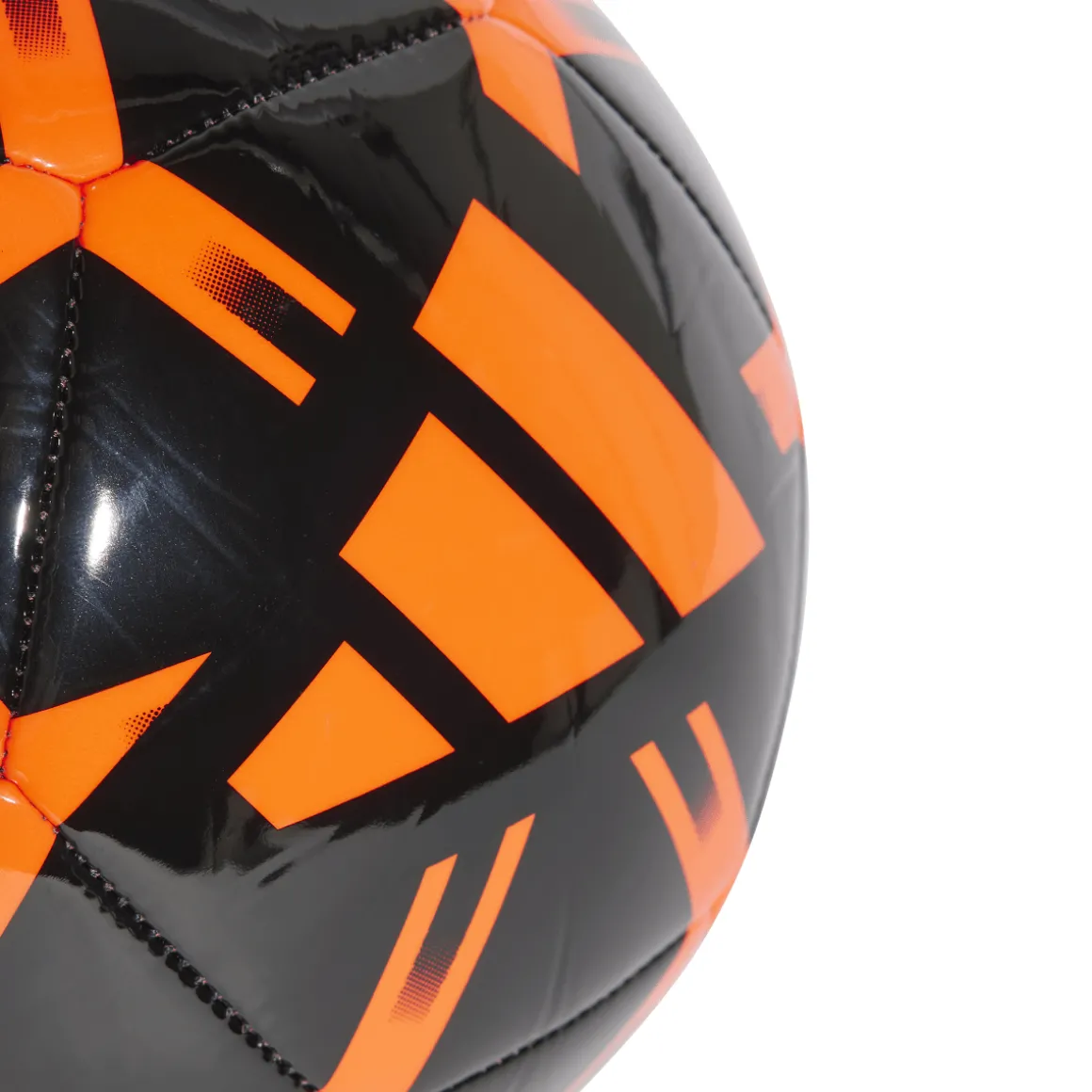 Pallone da calcio nero e arancione adidas Starlancer Club