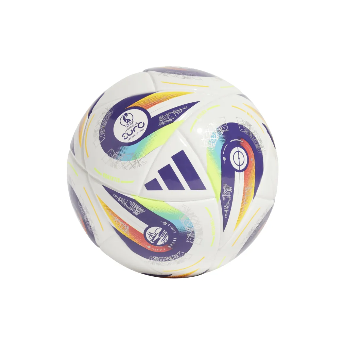Pallone MINI da calcio UEFA Women's EURO 2025 bianco adidas
