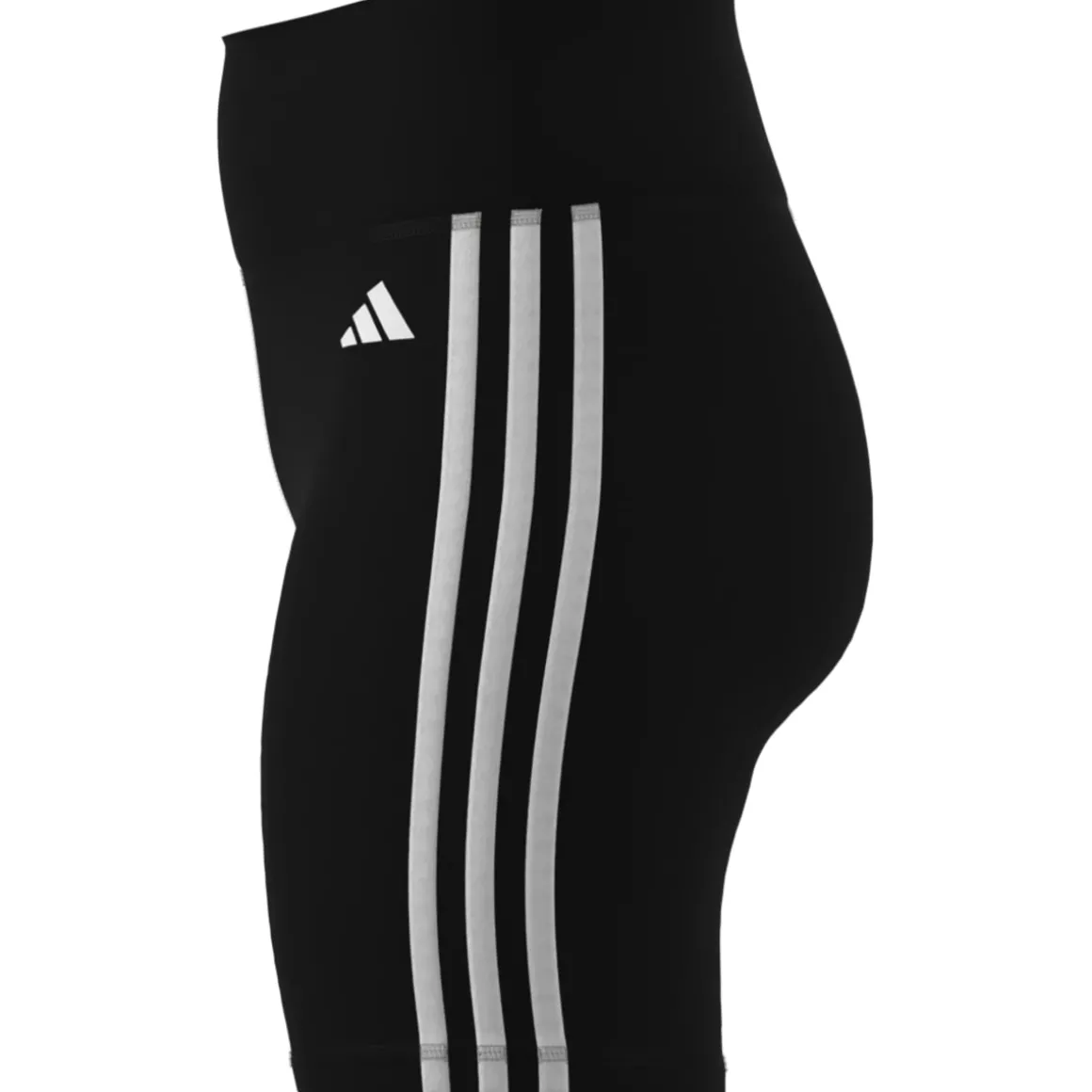 Pantaloncini da donna neri con dettaglio strisce laterali adidas