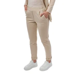 Pantaloni beige da completo da donna Swish Jeans