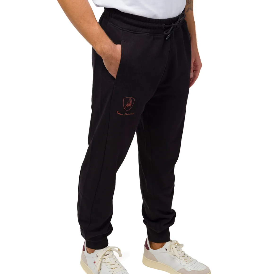 Pantaloni da joggin neri con logo Tonino Lamborghini