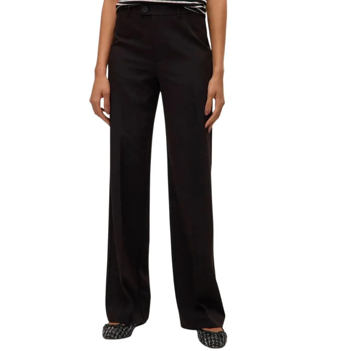 Pantaloni dritti neri stile sartoriale da Donna Vero Moda
