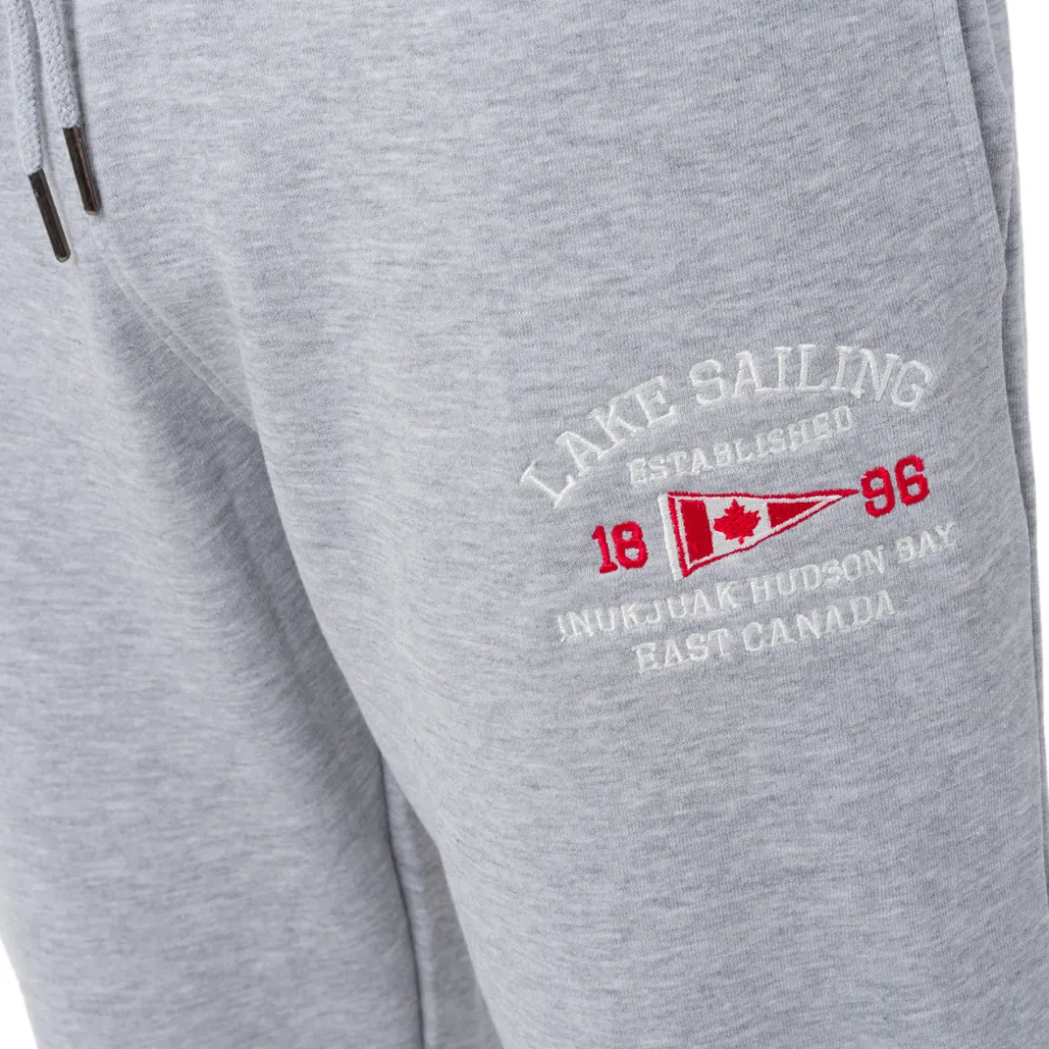 Pantaloni Jogger da Uomo Grigi con Stampa e Vita Elasticizzata Canada Trail