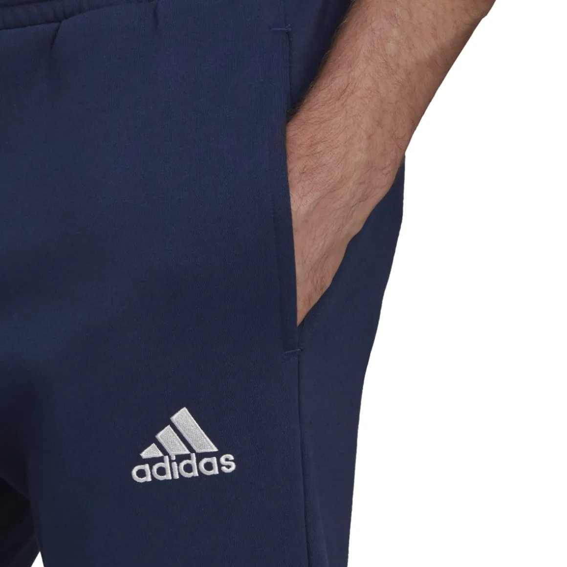 Pantaloni joggers blu con logo a contrasto adidas Entrada 22