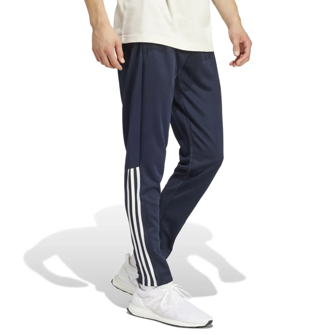 Pantaloni joggers blu da uomo con strisce bianche adidas Sereno