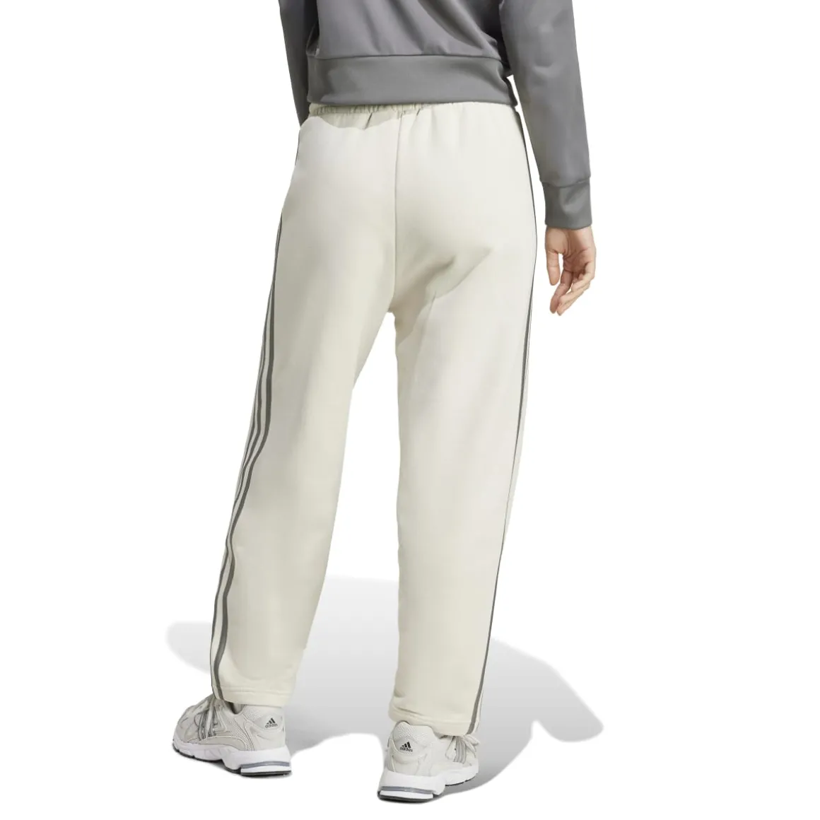 Pantaloni joggers da donna bianchi con logo adidas