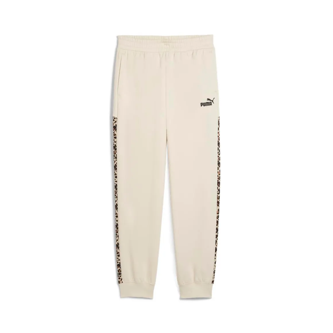 Pantaloni sportivi bianco off-white da Donna e inserti leopardati Puma