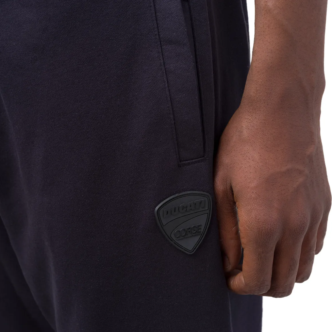 Pantaloni sportivi blu navy da Uomo con logo e vita elasticizzata Ducati Corse