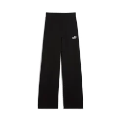 Pantaloni sportivi e casual neri in cotone da donna con logo Puma