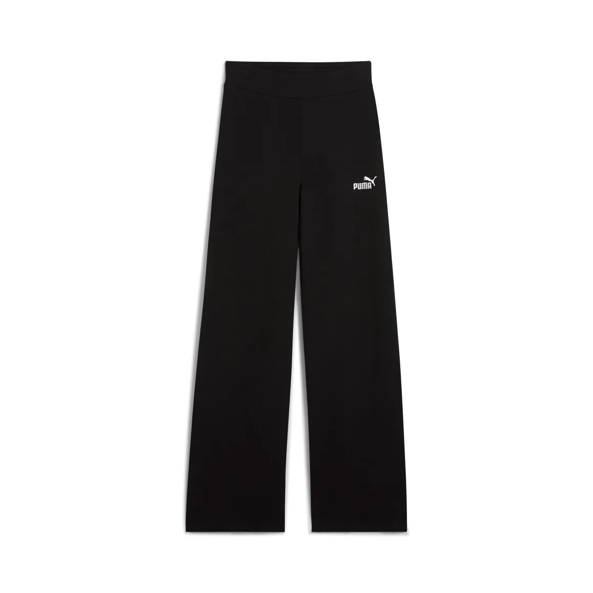 Pantaloni sportivi e casual neri in cotone da donna con logo Puma
