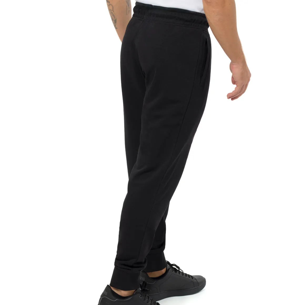 Pantaloni sportivi in felpa da Uomo neri con tasche e logo Ducati Corse