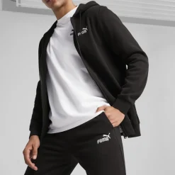 Pantaloni tuta neri da Uomo con tasche Puma