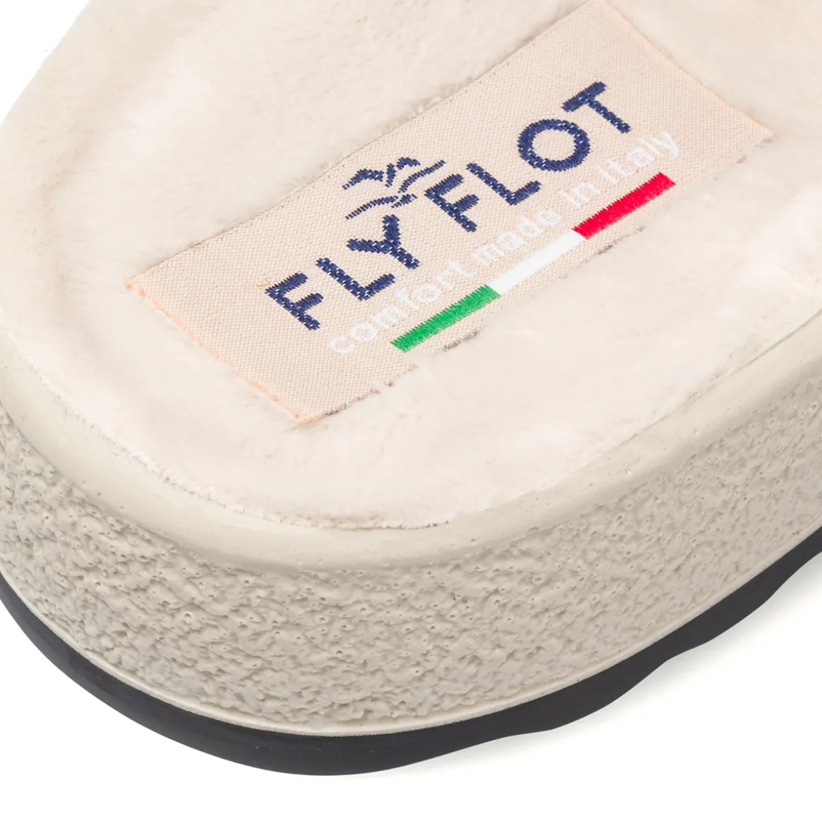 Pantofole azzurre da donna con colletto imbottito Fly Flot