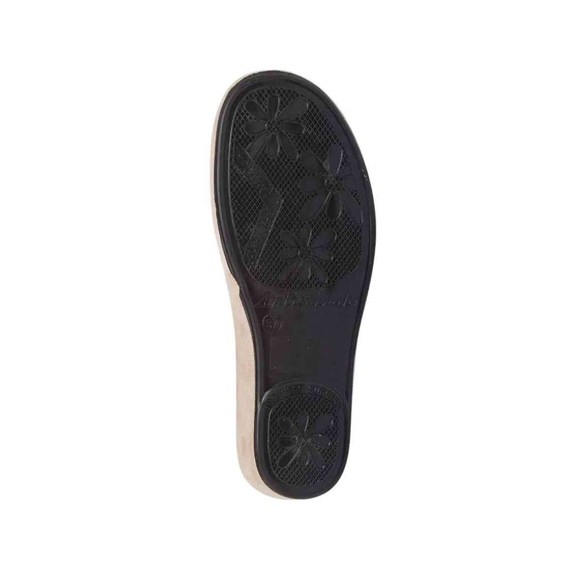 Pantofole beige da Donna con farfalla e strass decorative Stilrosa