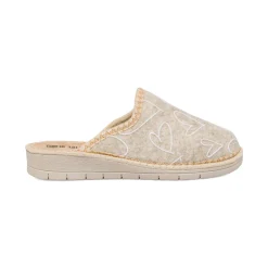 Pantofole beige da Donna con cuoricini Italia Trend