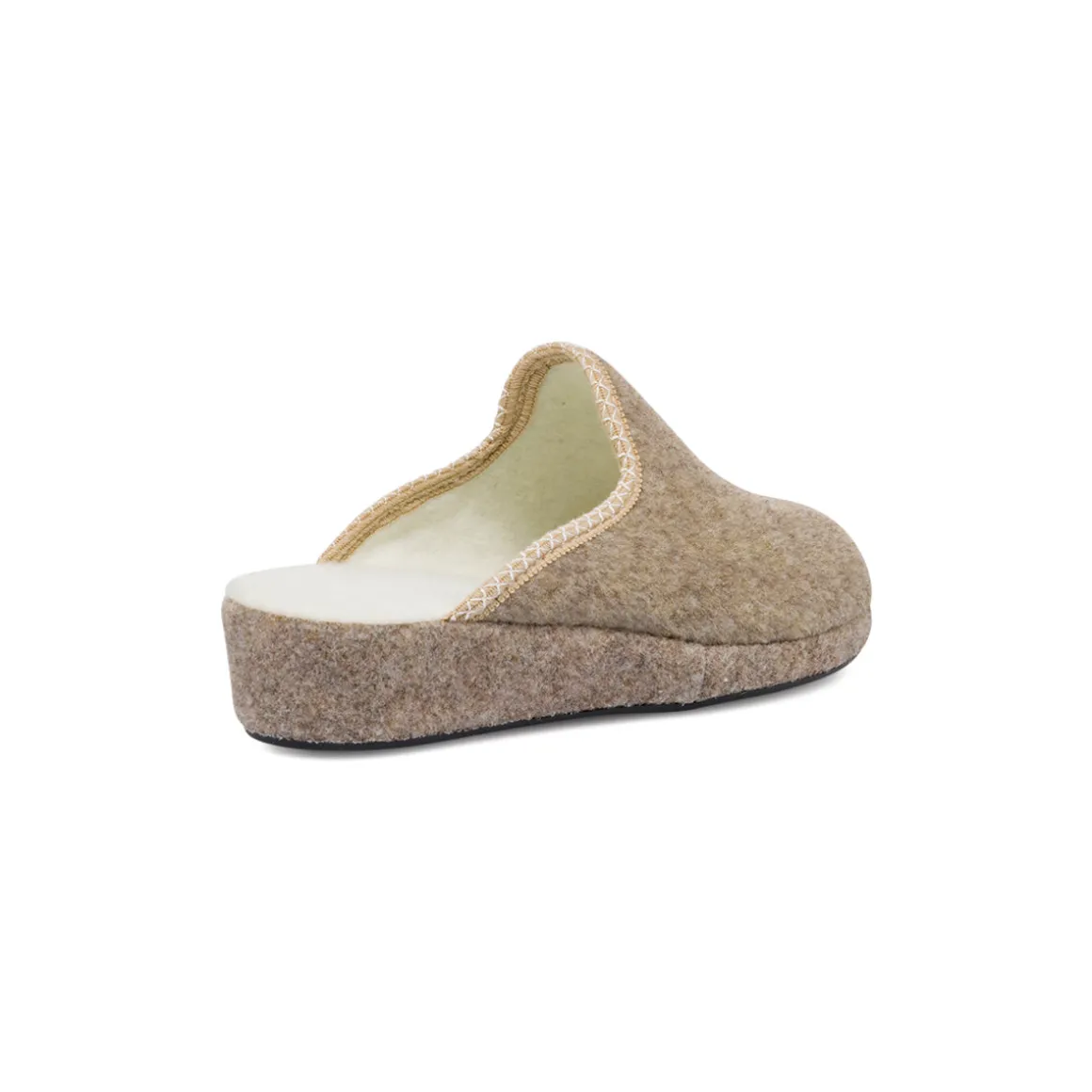 Pantofole beige da Donna con suola in gomma Stilrosa