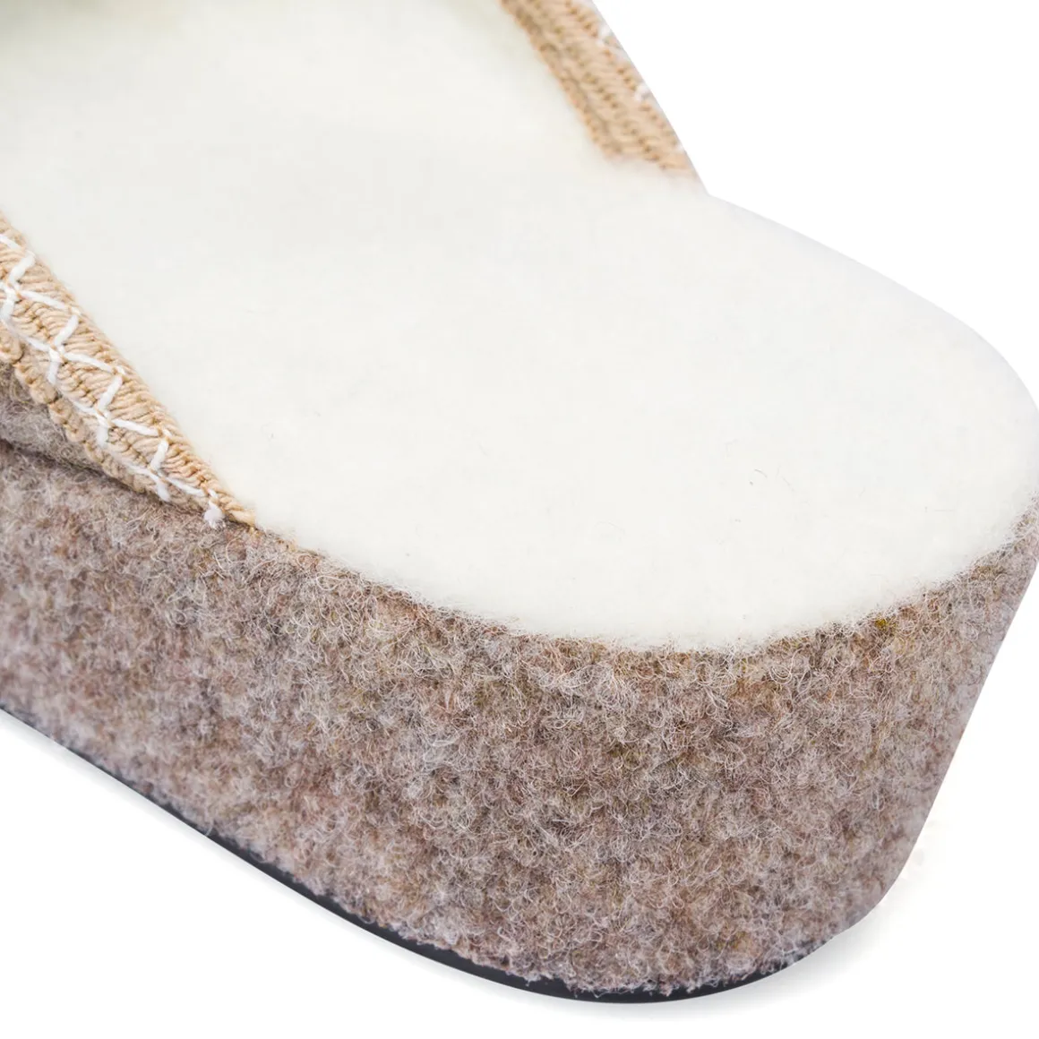 Pantofole beige da Donna con suola in gomma Stilrosa