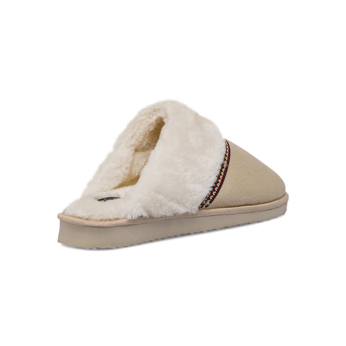 Pantofole beige da Donna con pelliccia sintetica Lora Ferres