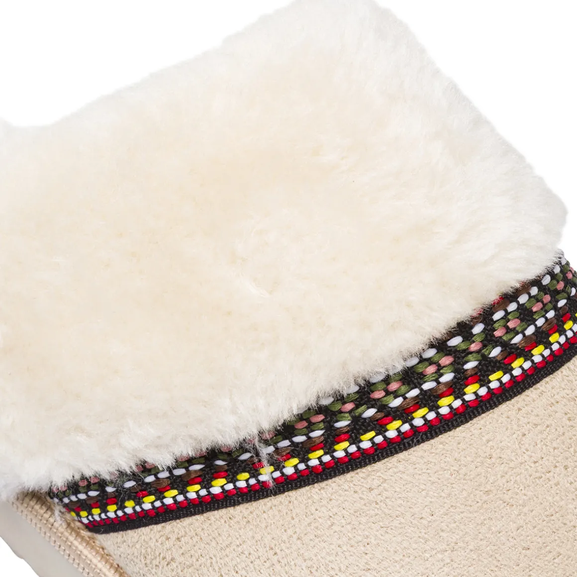 Pantofole beige da Donna con pelliccia sintetica Lora Ferres