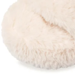 Pantofole beige da donna in pelliccia sintetica Lora Ferres