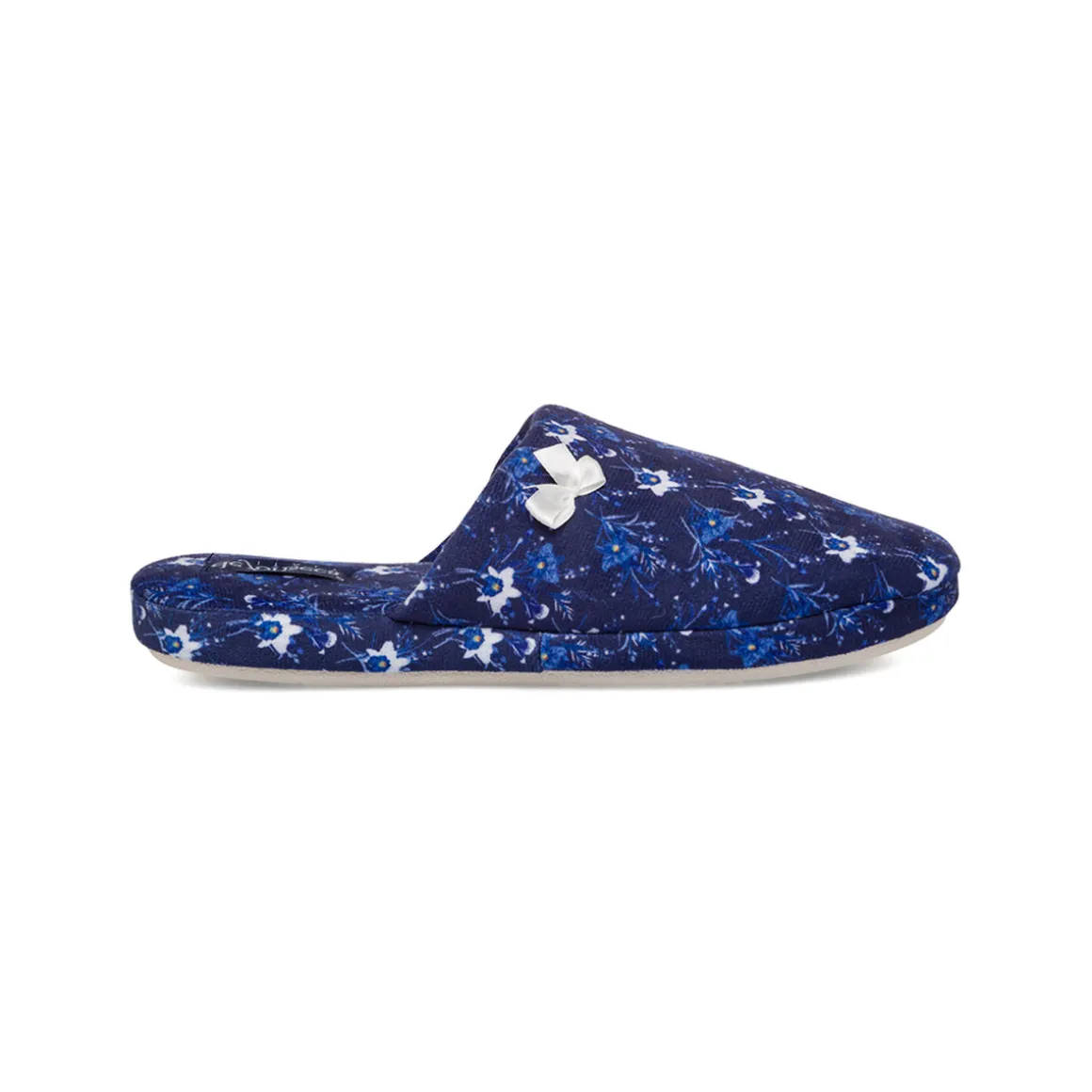 Pantofole blu da Donna con fiocco De Fonseca
