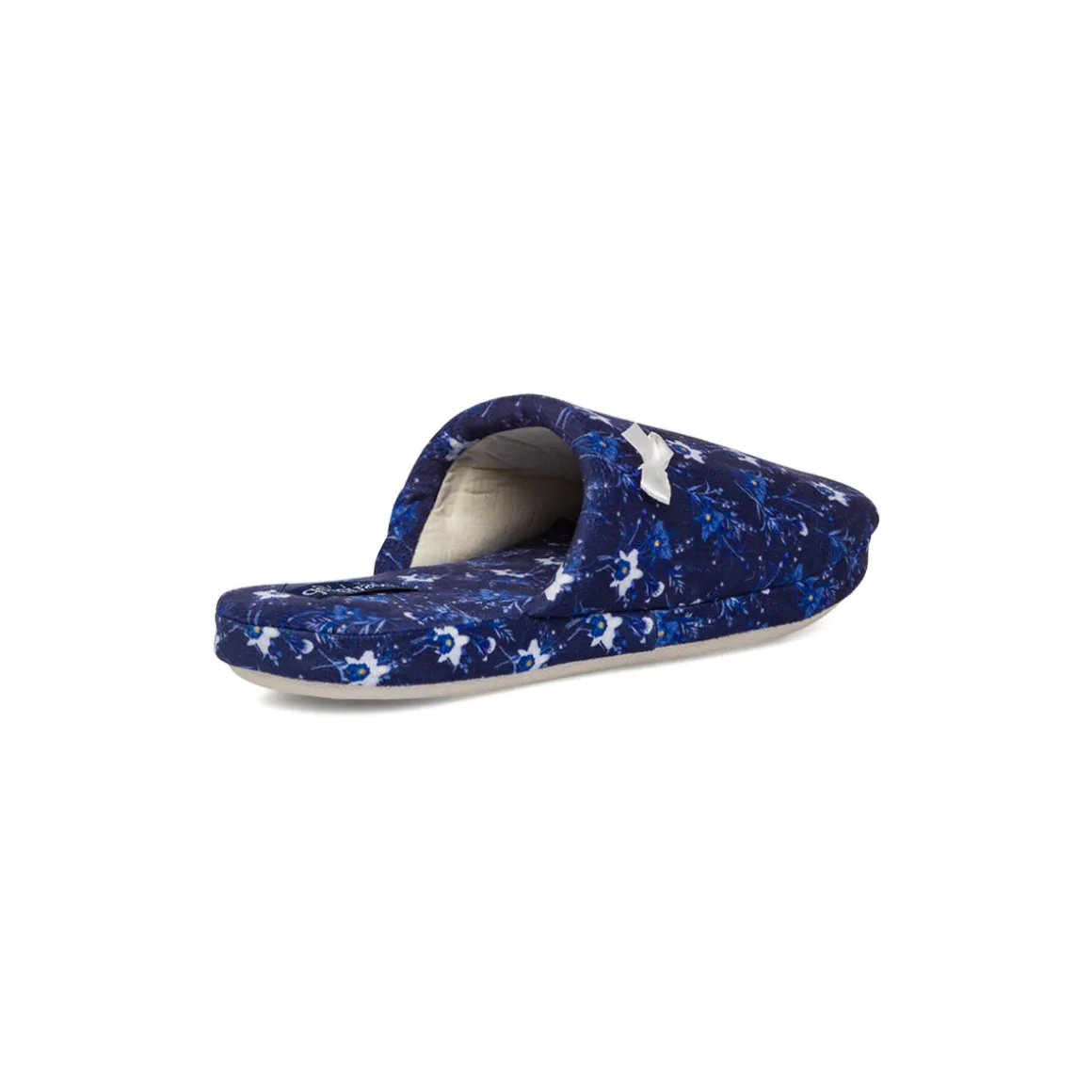 Pantofole blu da Donna con fiocco De Fonseca