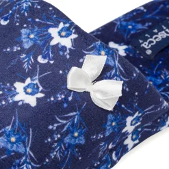 Pantofole blu da Donna con fiocco De Fonseca