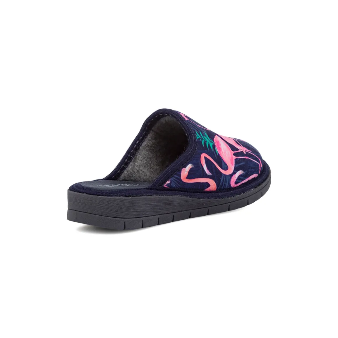 Pantofole blu da Donna con stampa fenicotteri Italia Trend