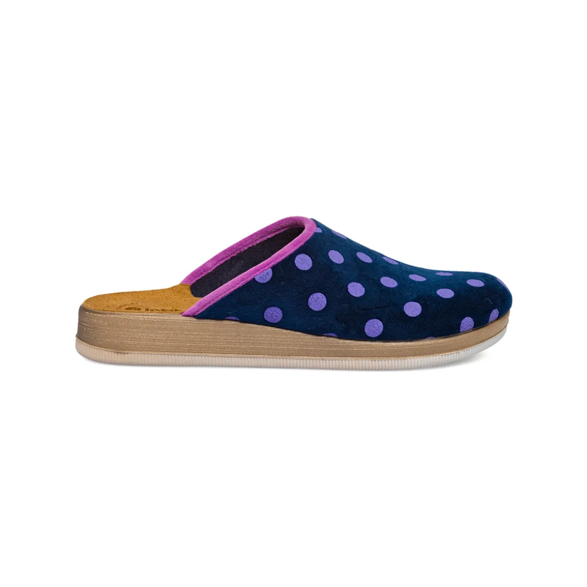 Pantofole blu da Donna Inblu con pois