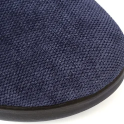 Pantofole blu da uomo con logo argento e sottopiede anti-shock Fly Flot
