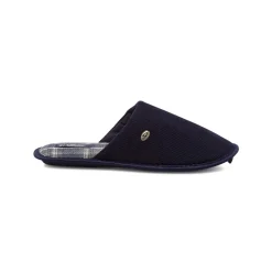 Pantofole blu da Uomo in tessuto a coste Griff