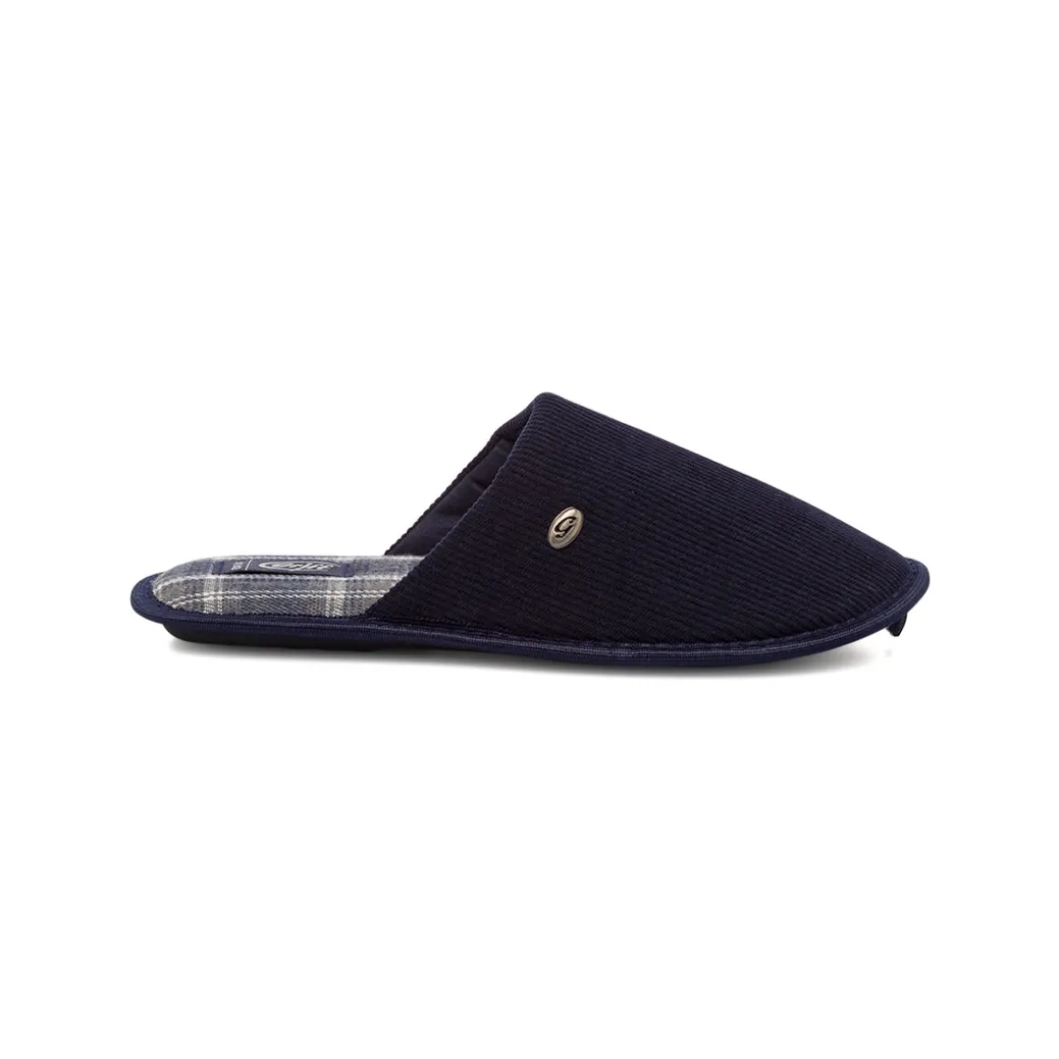 Pantofole blu da Uomo in tessuto a coste Griff